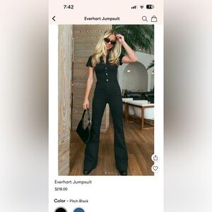 Show me your MuMu- Everhart Jumpsuit- Black